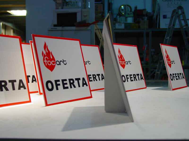 table sign boards